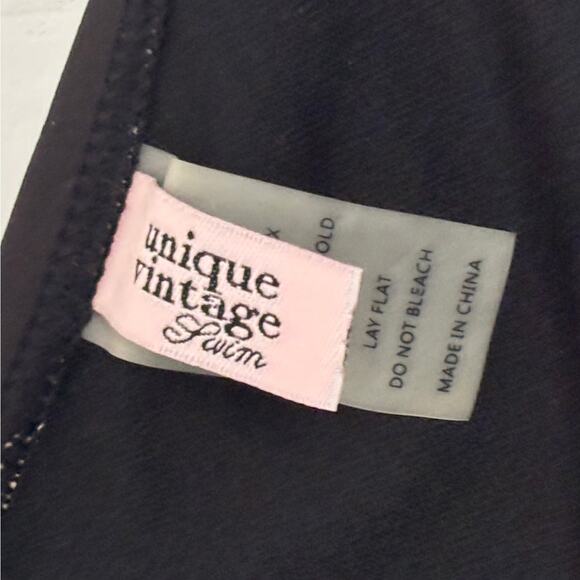 Unique Vintage Bikini Bottom and Reversible Bandeau Top Women's S Retro Swim - Picture 6 of 8